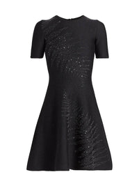 Oscar De La Renta - Fern Embellished Knit Dress
