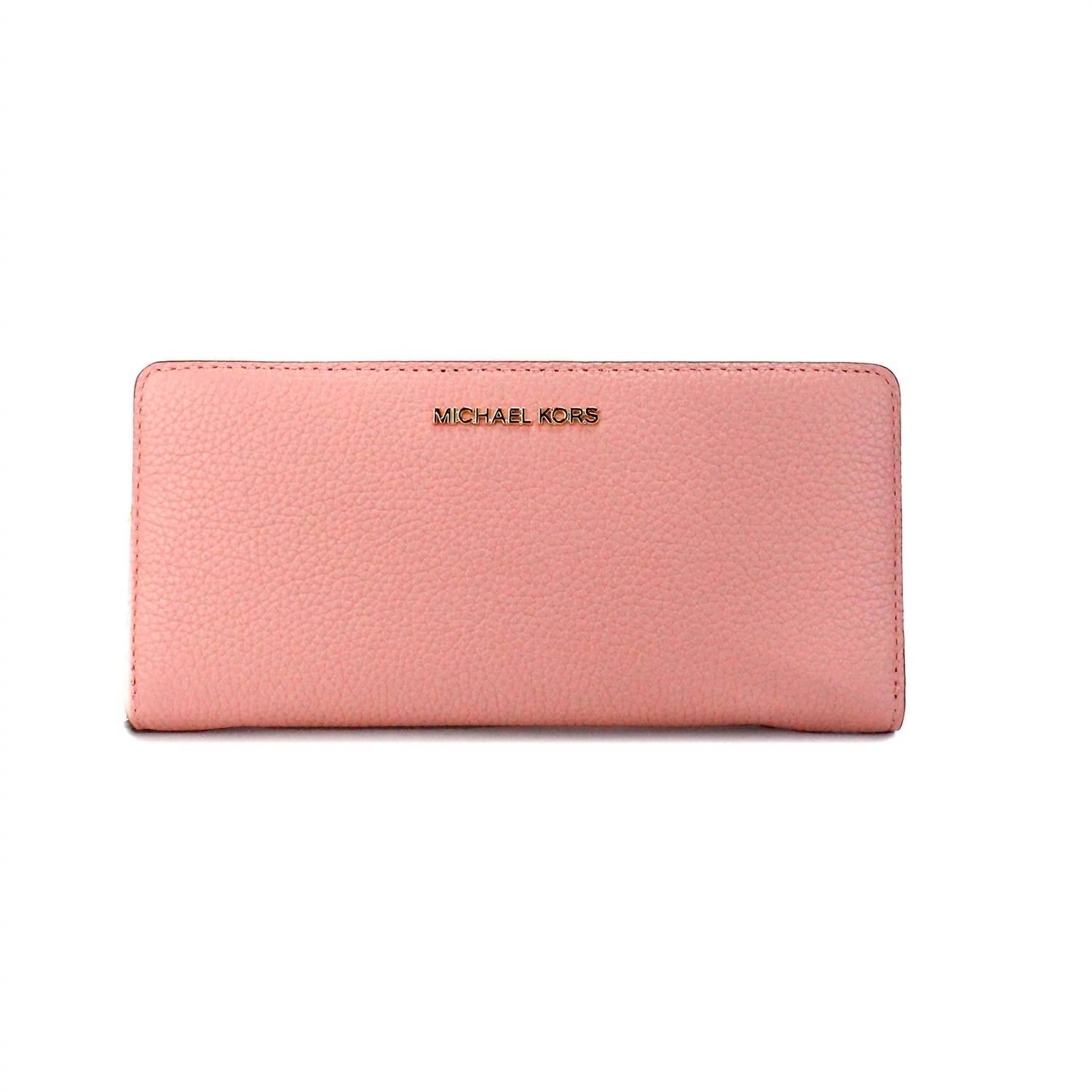 Michael Kors - Women's Jet Set Travel Leather Continental Wristlet Wallet Large