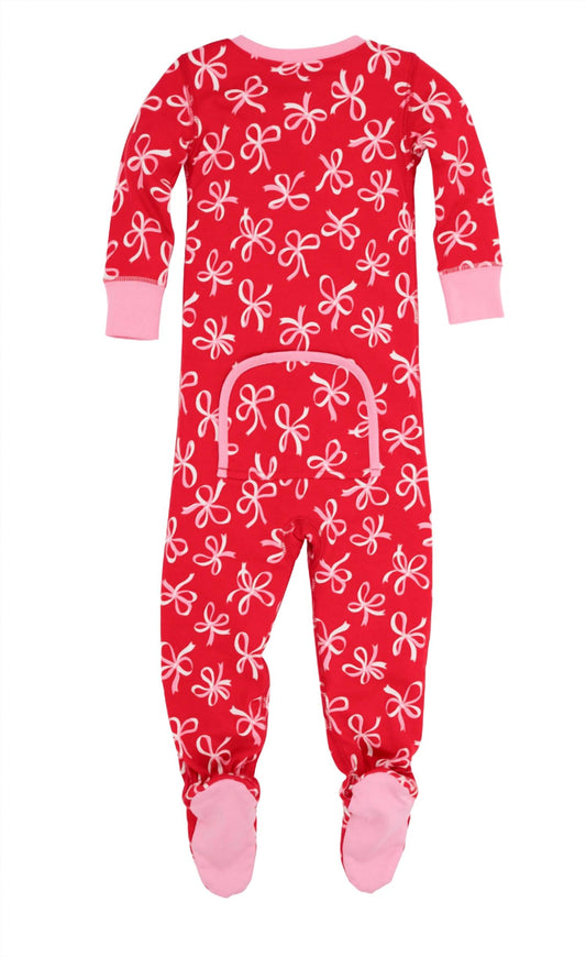 The Beaufort Bonnet Company - Girl's Noelle's Night Night Footed Onesie