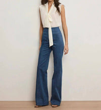 Veronica Beard - Magnolia Tie Neck Blouse