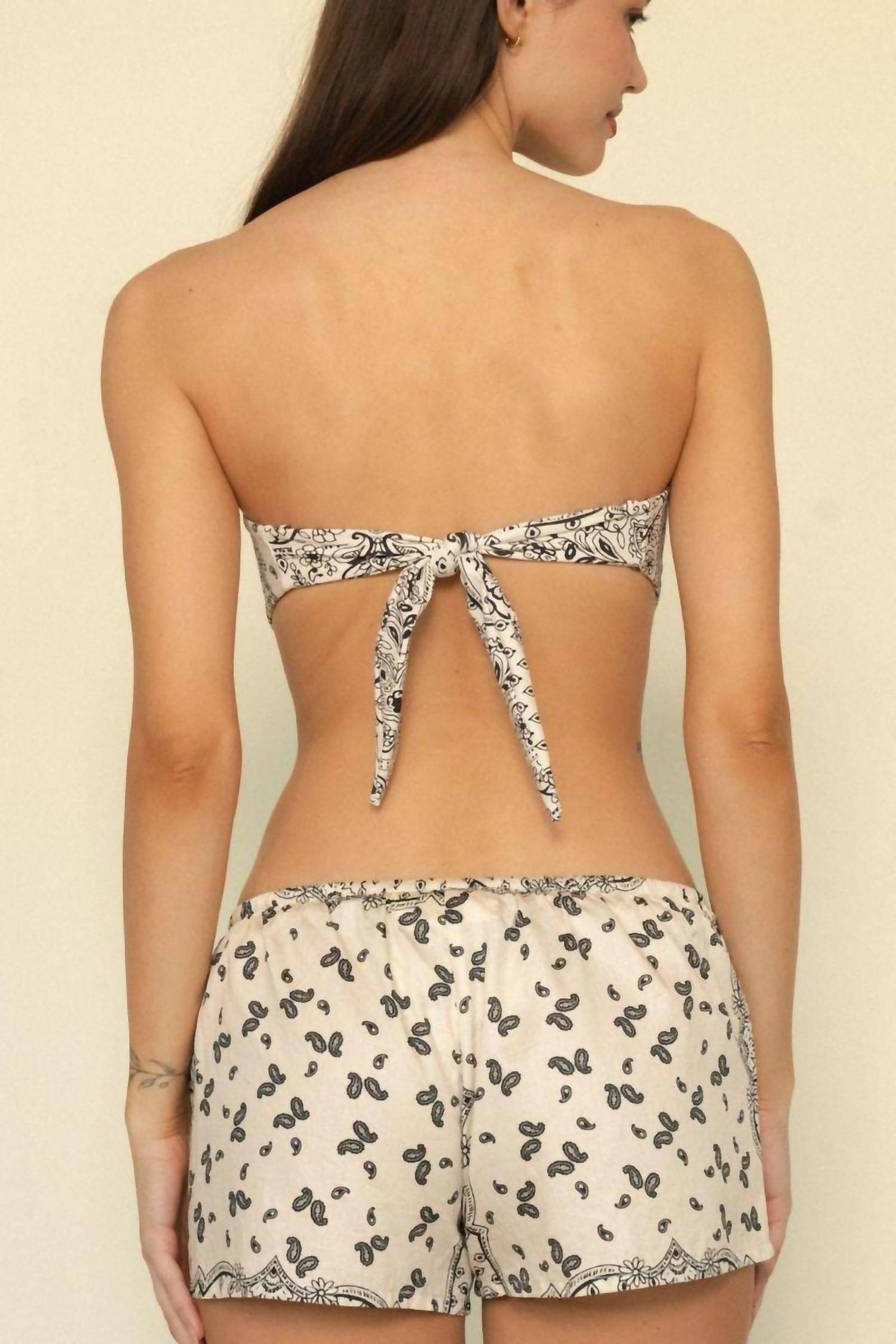 Montce - Ivy Bandana Tori Ties Bandeau Bikini Top