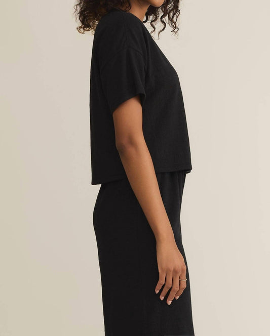 Z Supply - Sway Textured Cropped Short Sleeve Tee