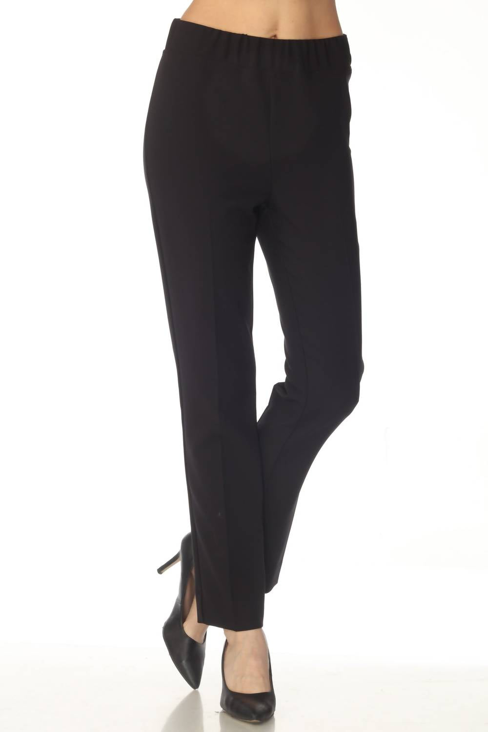 Joseph Ribkoff - Split Hem Pull On Straight Pants