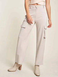 Davi & Dani - Tummy Control Casual Cargo Pants