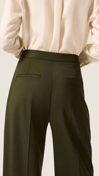Argent Wide Leg Trouser in olive - women's pants - view 5