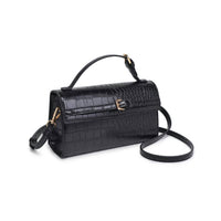Urban Expressions - Women's Thea Vegan Leather Croc Print Crossbody Top Handle Bag