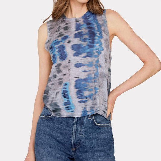 Autumn Cashmere - Blurred Animal Print Distressed Muscle Tee