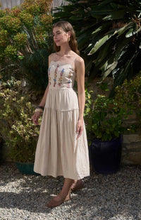 Moon River - Ashley Scallop Midi Dress