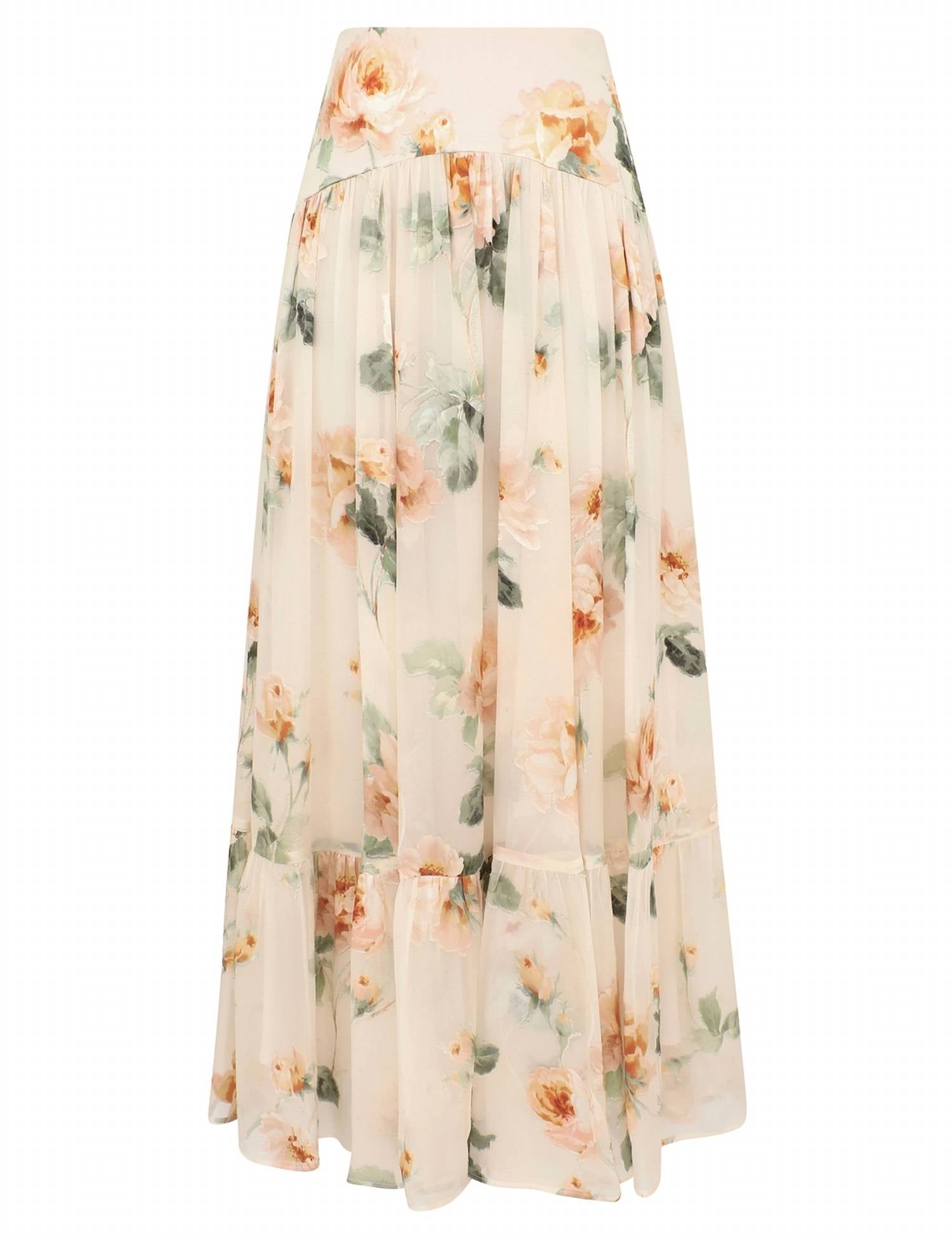 Zimmermann - Carousel Burnout Midi Skirt
