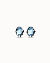 Unode50 - Women's Studs With Oval Faceted Crystals Earrings