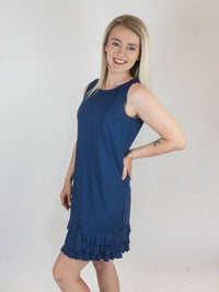 Beachtime - Ruffle Trim Mini Dress