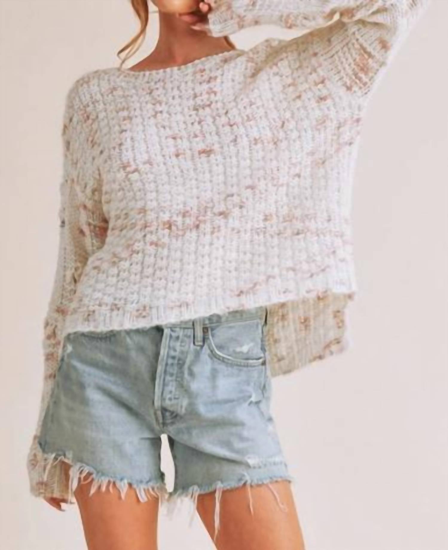 AEMI + CO Lani Textured Sweater - women's sweater