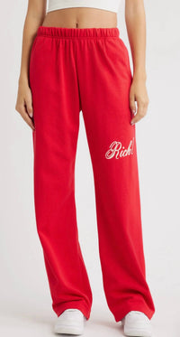 The Mayfair Group - Rich in Life Wide Leg Sweatpants