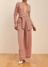 DIABLERET BELTED CASHMERE CARDIGAN