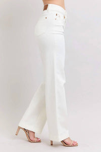 Judy Blue - High Waist Double Button Waistband & Coin Pocket Embroidery Jeans