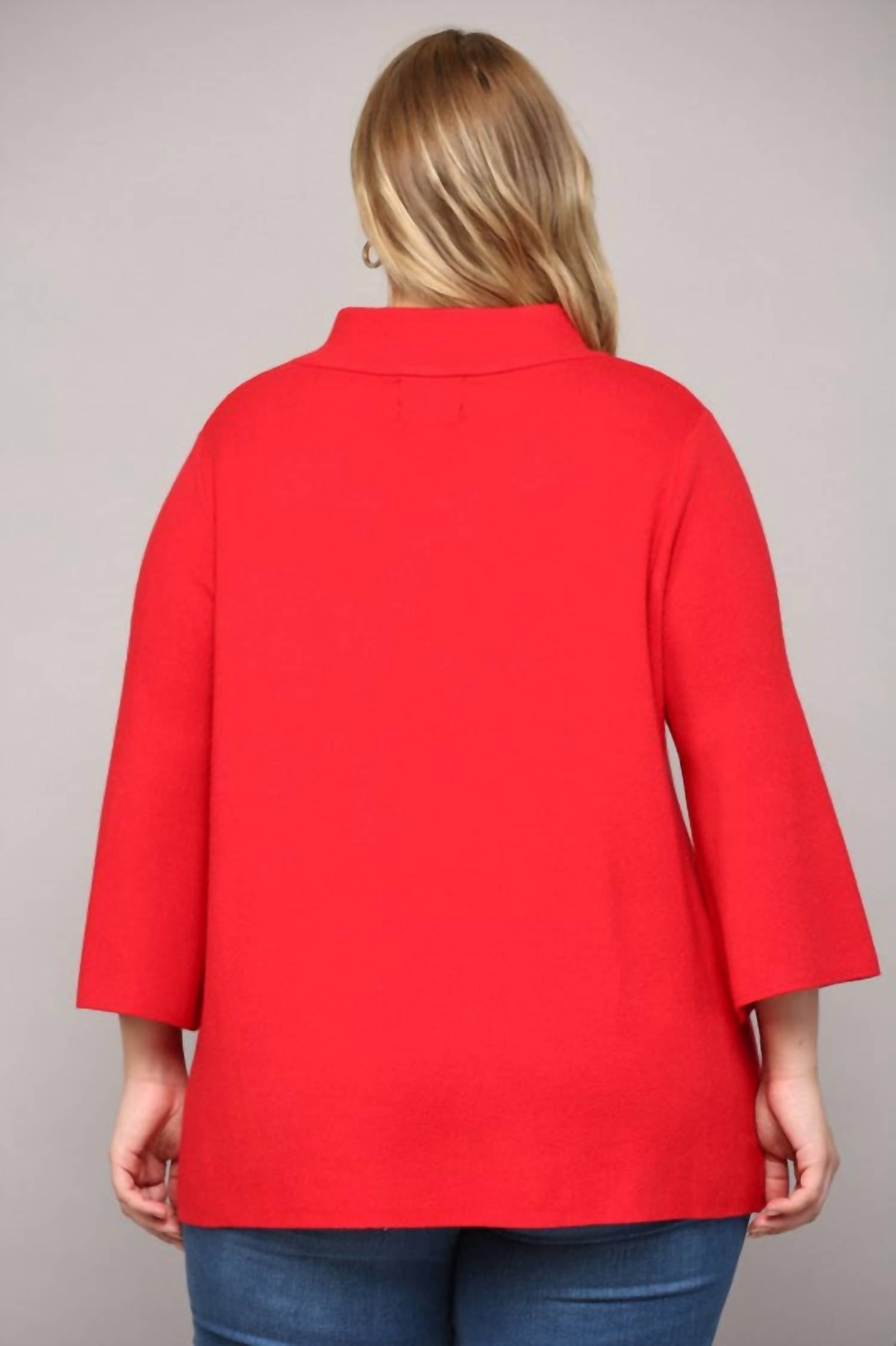 Fate - Cherry Life Curvy Mock Neck Sweater