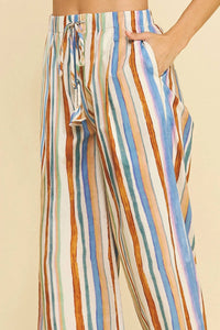 Pinch - Stripe Wide Leg Pants