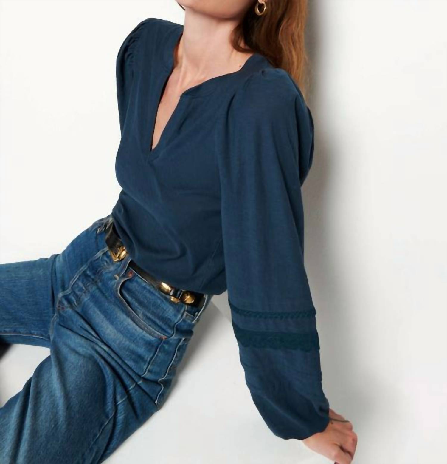 Nation Ltd - Arden Long Sleeve Blouse