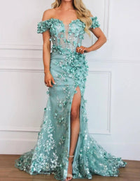 Cinderella Divine - Liliana Floral Applique Formal Dress