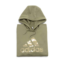 adidas Men's Camo Logo Fill Basketball Hoodie in orbit green - men's shirt - detail view