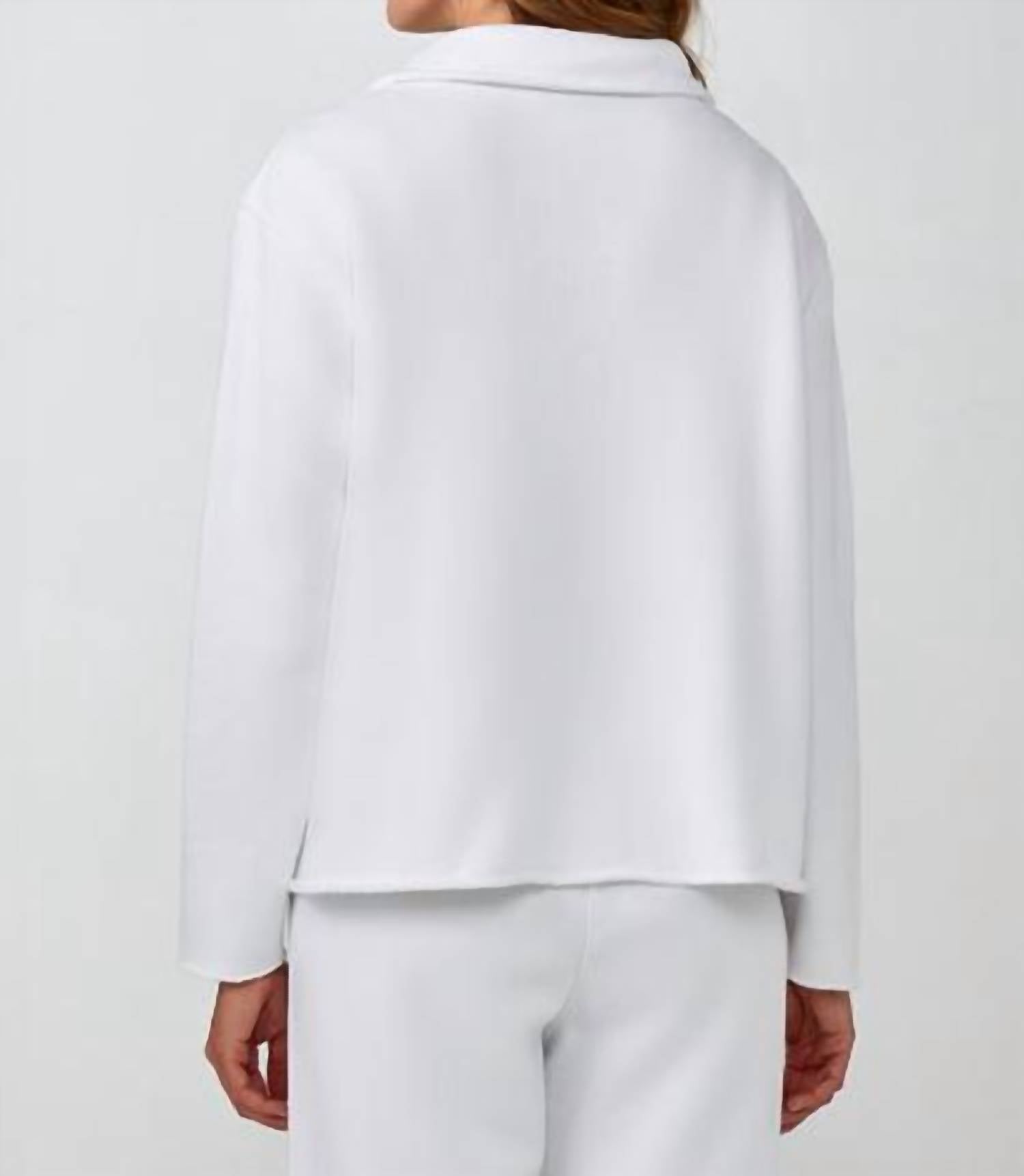 Charlie Paige - French Fleece Johnny Collar Shirt