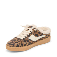 Dolce Vita Women's Notice Slide Plush Sneaker in leopard suede - women's sneaker - alternate view