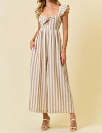 Doe And Rae - Stella Wide Leg Culotte Jumpsuit