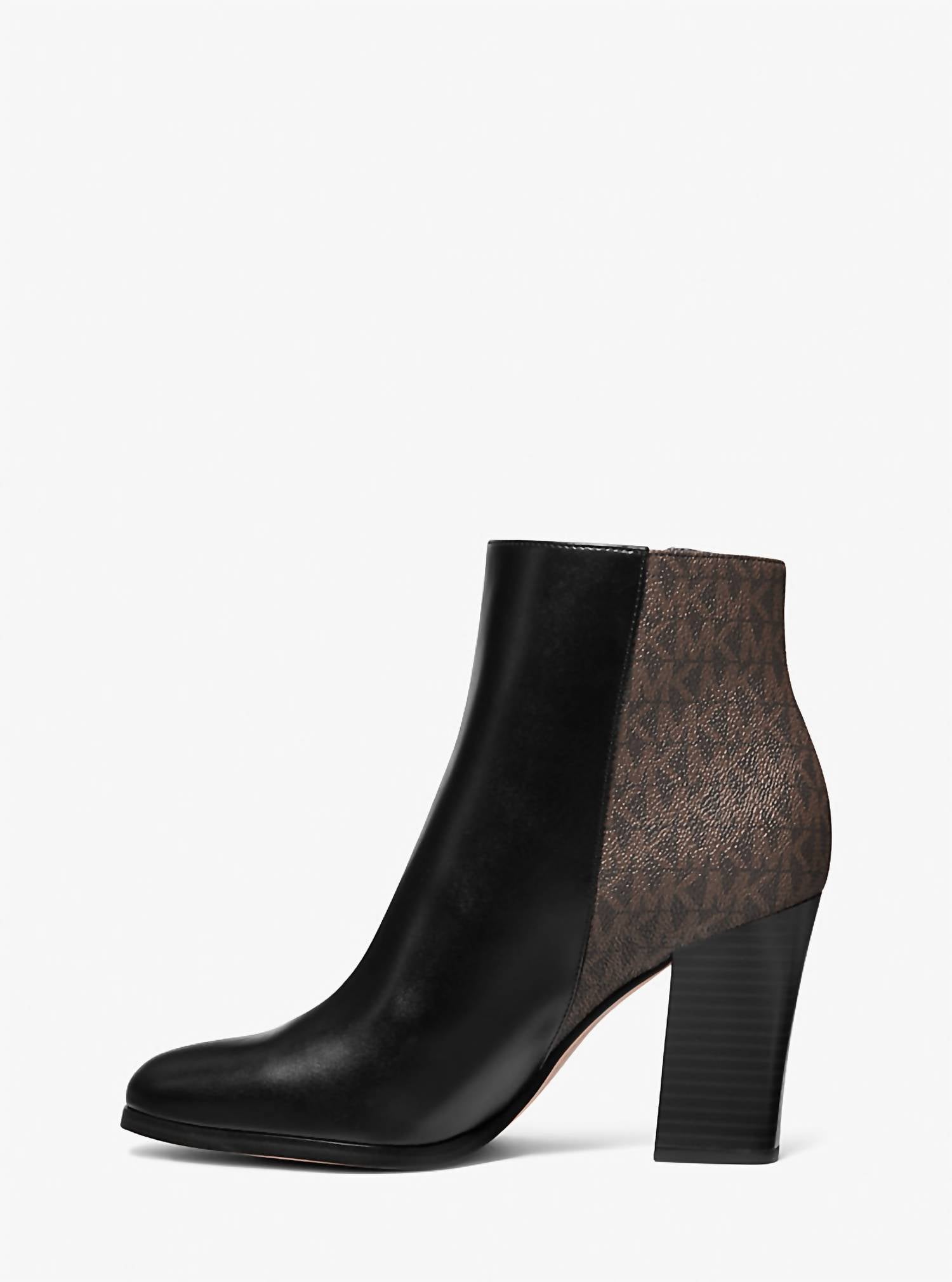 Michael Kors - Women's Britt Signature Logo Trim Ankle Boot