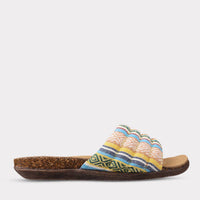 Lamo Women's Clea Slide Sandal in yellow - women's sandal