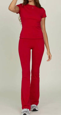 Gold Hinge - Essential Foldover Flare Pant