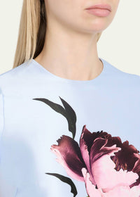 Teri Jon - Floral-Print Faille Dress
