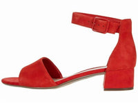 Clarks Women's Elisa Dedra Sandals in red suede - women's heels - alternate view