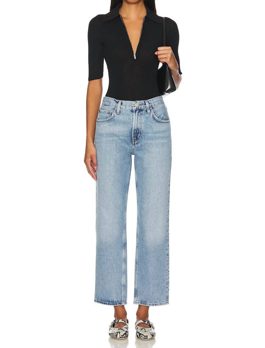 Agolde - Valen Mid Rise Ankle Straight Jeans