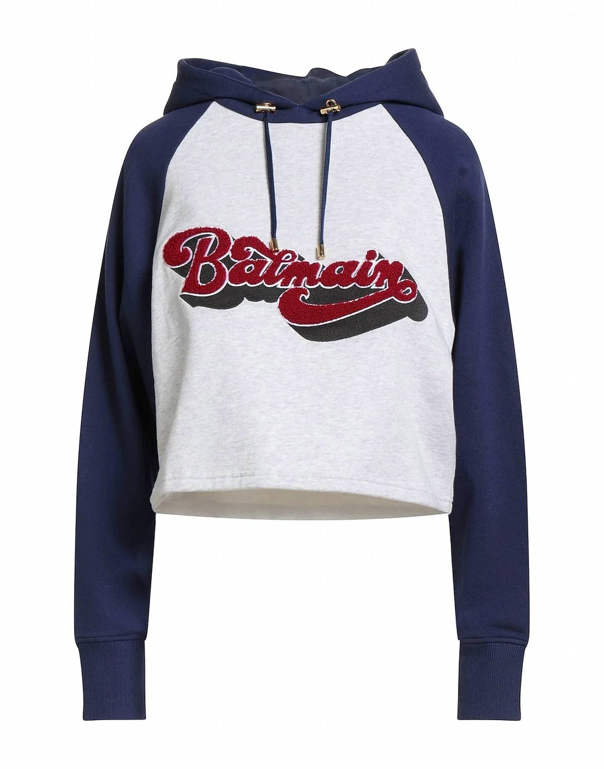 Balmain - Cropped Hoodie Sweatshirt