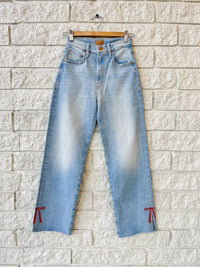 Mother - Rambler Zip Slice Hover Fray Jeans