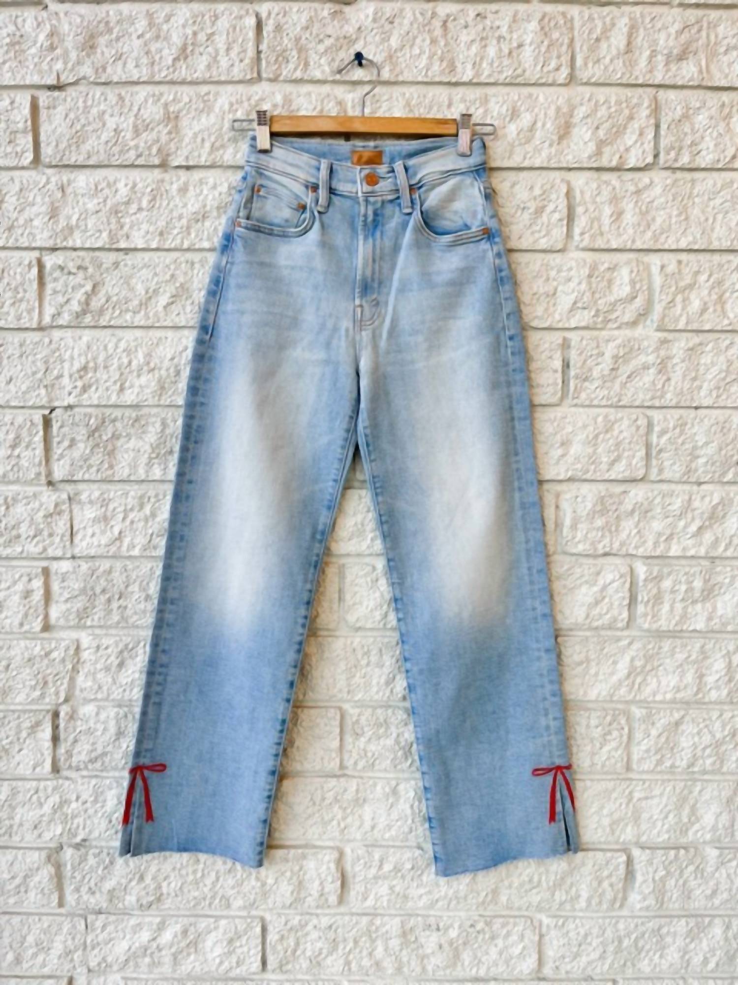 Mother - Rambler Zip Slice Hover Fray Jeans