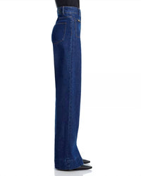 Paige - Sasha High Rise Patch Pocket Wide Leg Jeans