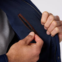 Mizzen + Main Brentwood Quilted Jacket in navy - men's jacket - alternate view