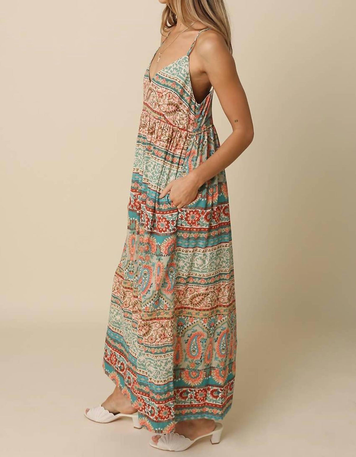Olivaceous - Oasis Maxi Dress