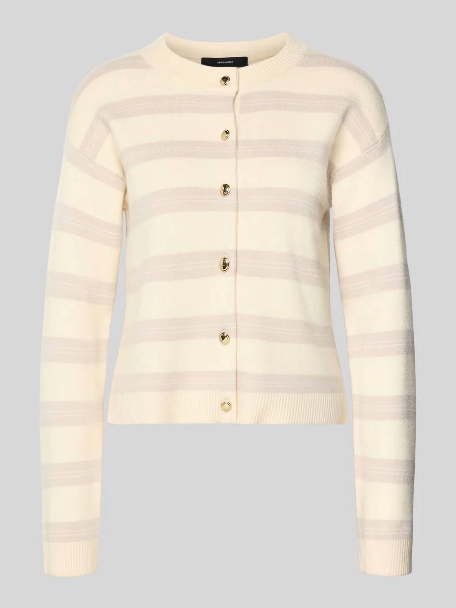 Vero Moda - Stripe Button Cardigan