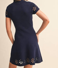 Klesis - Floral Cutout Mini Dress