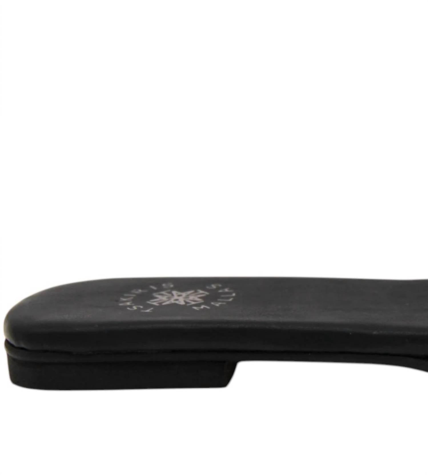 Exe Women's Maggiore Flat Sandal in black - women's sandal - detail view