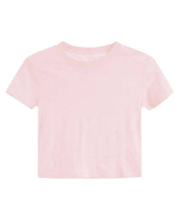 Katie J NYC Girl's Fearless Short Sleeve Tee in evening blue - kids' t-shirt - detail view