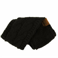 C.C Beanie - Cable Knit Lined Headwrap