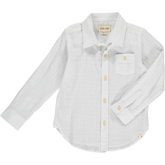 Me & Henry - Boy's Atwood Long Sleeve Woven Collared Shirt