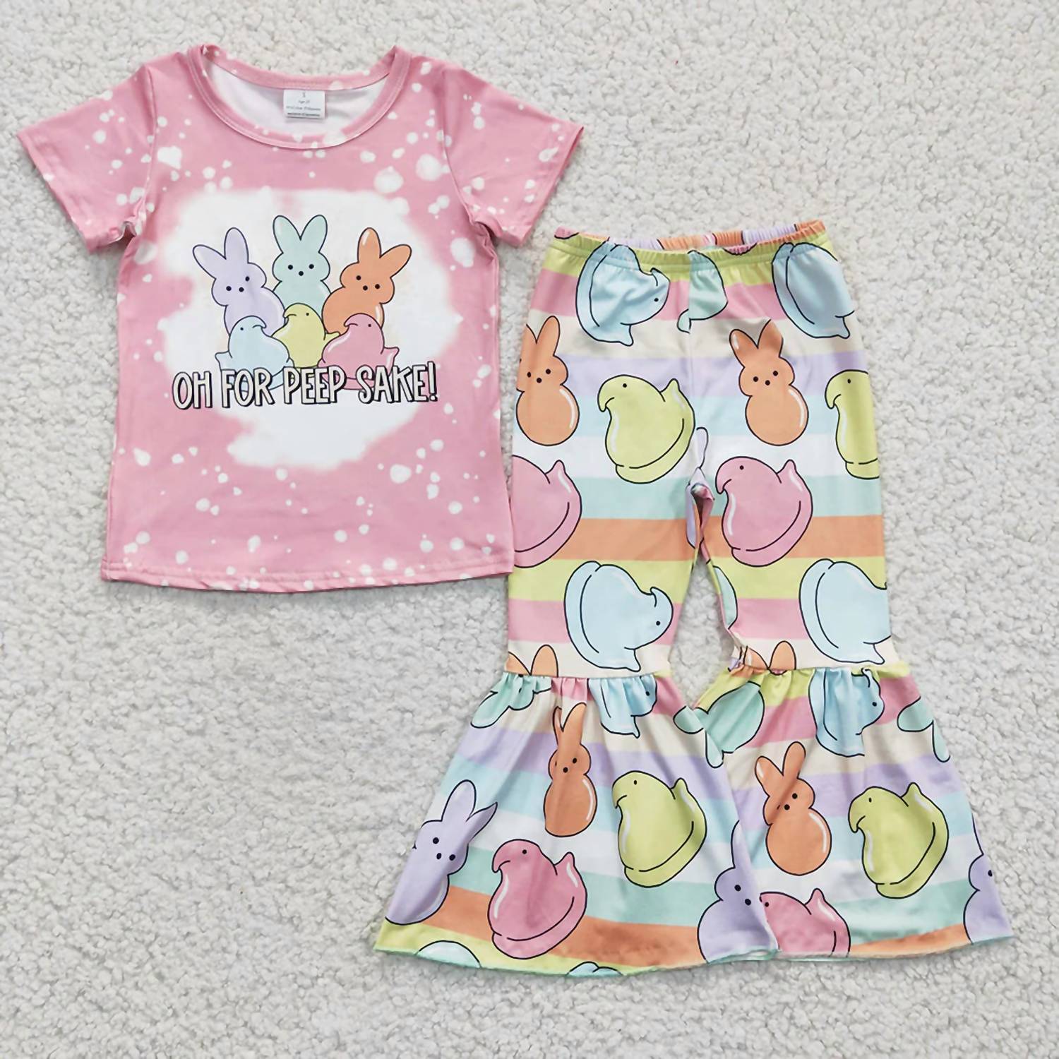 Sassy Kids Palace - Girls Oh For Peep's Sake Ruffle Set