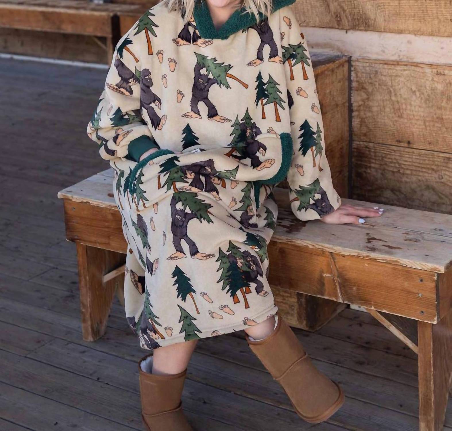Lazy One - Sasquatch Blanket Hoodie