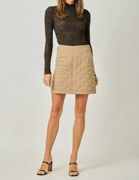 Mystree - Arlette Quilted Mini Skirt