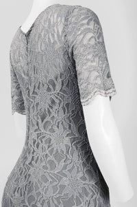 Decode 1.8 - Scalloped Sleeve Lace Overlay Mermaid Dress