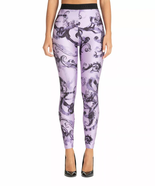 Versace - WATERCOLOUR COUTURE LEGGINGS